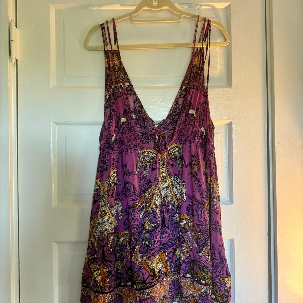 Free People Print Mini Dress/Coverup